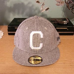 NEW ERA CROOKS & CASTLES WINTER HERRINGBONE FITTED BASEBALL CAP HAT 7 3/8